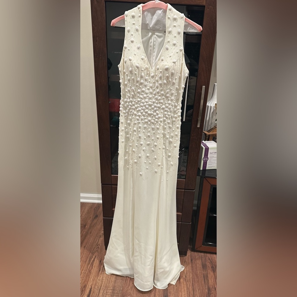 Mac Duggal Ivory Gown. NWT